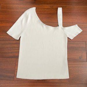 Zara White one shoulder top